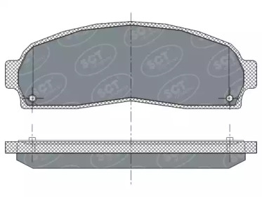 Комплект тормозных колодок (SCT Germany: SP 277 PR)
