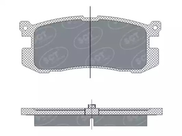 Комплект тормозных колодок (SCT Germany: SP 283 PR)