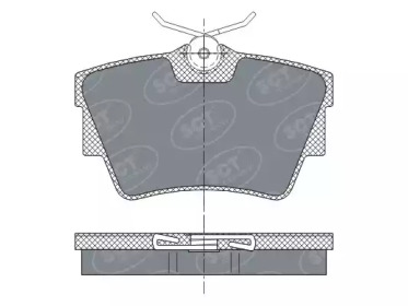 Комплект тормозных колодок (SCT Germany: SP 289 PR)