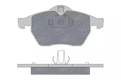 Комплект тормозных колодок (SCT Germany: SP 303 PR)