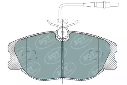 Комплект тормозных колодок (SCT Germany: SP 317 PR)