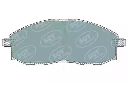 Комплект тормозных колодок (SCT Germany: SP 324 PR)