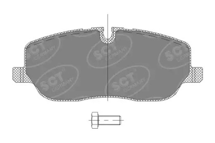 Комплект тормозных колодок (SCT Germany: SP 329 PR)