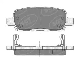 Комплект тормозных колодок (SCT Germany: SP 339 PR)