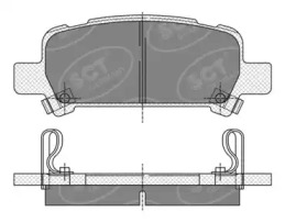 Комплект тормозных колодок (SCT Germany: SP 341 PR)