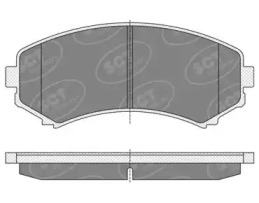 Комплект тормозных колодок (SCT Germany: SP 344 PR)