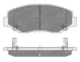 Комплект тормозных колодок (SCT Germany: SP 354 PR)
