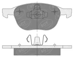 Комплект тормозных колодок (SCT Germany: SP 358 PR)