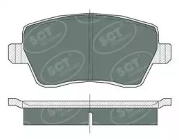 Комплект тормозных колодок (SCT Germany: SP 383 PR)