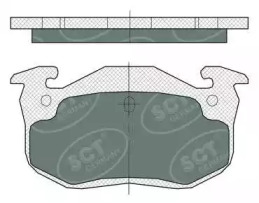 Комплект тормозных колодок (SCT Germany: SP 385 PR)