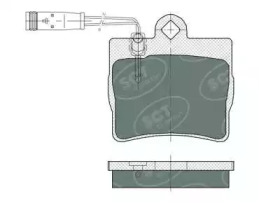 Комплект тормозных колодок (SCT Germany: SP 389 PR)