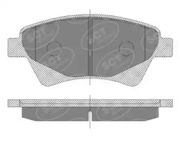 Комплект тормозных колодок (SCT Germany: SP 408 PR)