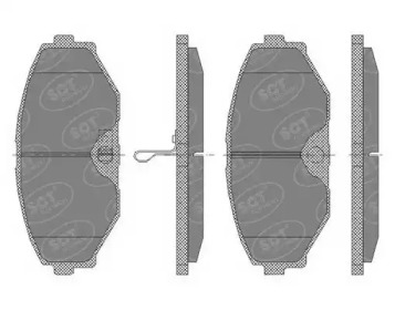 Комплект тормозных колодок (SCT Germany: SP 440 PR)