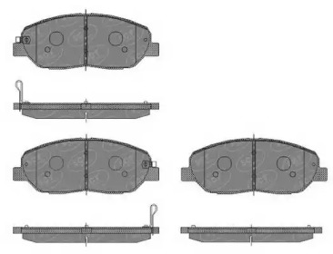 Комплект тормозных колодок (SCT Germany: SP 448 PR)