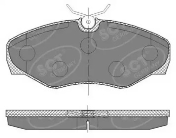 Комплект тормозных колодок (SCT Germany: SP 451 PR)