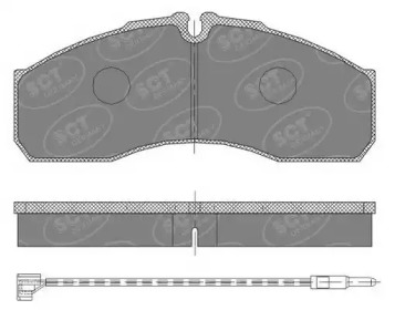 Комплект тормозных колодок (SCT Germany: SP 454 PR)