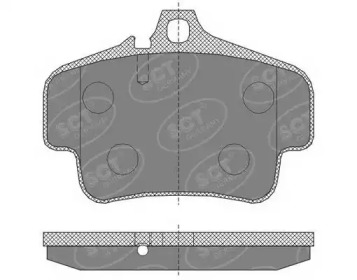 Комплект тормозных колодок (SCT Germany: SP 462 PR)