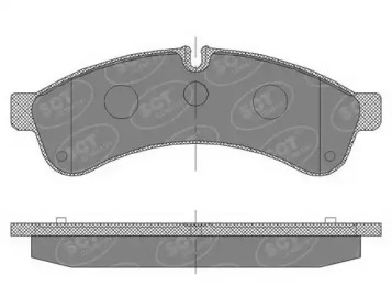 Комплект тормозных колодок (SCT Germany: SP 463 PR)