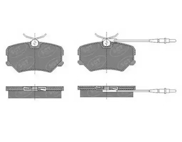 Комплект тормозных колодок (SCT Germany: SP 490 PR)