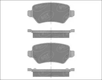 Комплект тормозных колодок (SCT Germany: SP 494 PR)