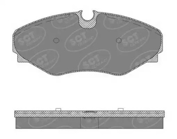 Комплект тормозных колодок (SCT Germany: SP 495 PR)