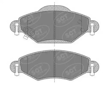 Комплект тормозных колодок (SCT Germany: SP 499 PR)