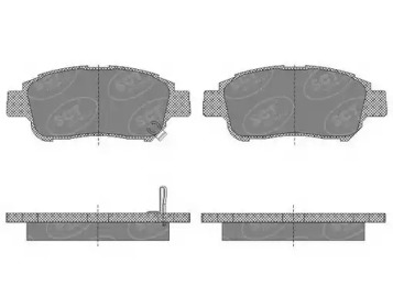 Комплект тормозных колодок (SCT Germany: SP 601 PR)