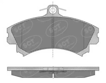 Комплект тормозных колодок (SCT Germany: SP 602 PR)