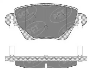 Комплект тормозных колодок (SCT Germany: SP 605 PR)