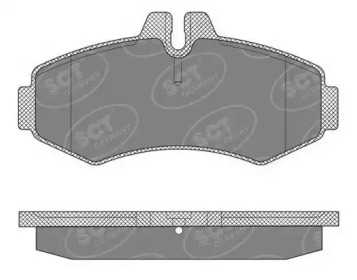 Комплект тормозных колодок (SCT Germany: SP 624 PR)