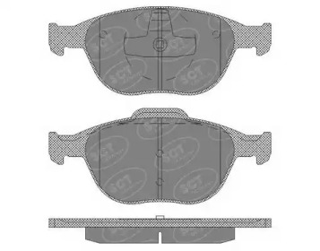 Комплект тормозных колодок (SCT Germany: SP 625 PR)