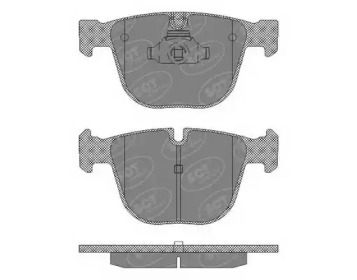 Комплект тормозных колодок (SCT Germany: SP 627 PR)