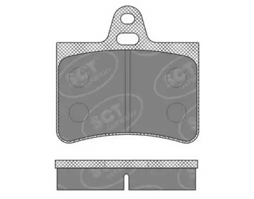 Комплект тормозных колодок (SCT Germany: SP 635 PR)