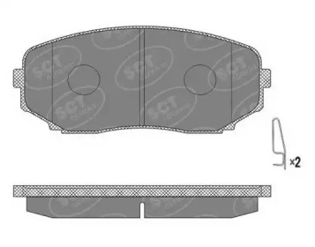 Комплект тормозных колодок (SCT Germany: SP 641 PR)