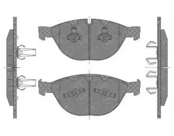 Комплект тормозных колодок (SCT Germany: SP 648 PR)