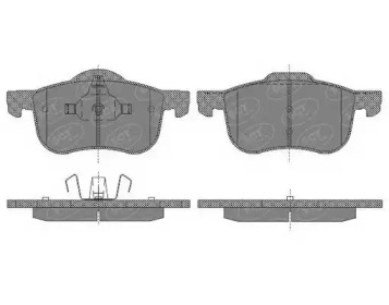 Комплект тормозных колодок (SCT Germany: SP 655 PR)