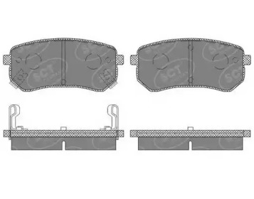 Комплект тормозных колодок (SCT Germany: SP 658 PR)