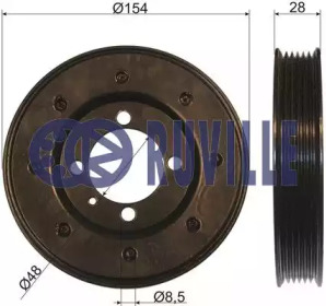 Ременный шкив (RUVILLE: 515303)