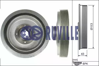 Ременный шкив (RUVILLE: 515901)