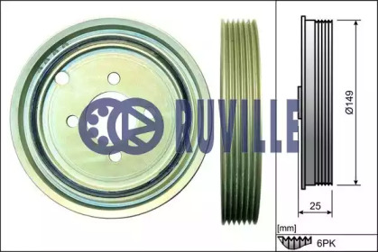 Ременный шкив (RUVILLE: 515912)