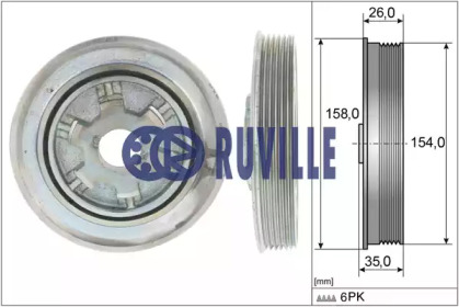 Ременный шкив (RUVILLE: 515917)