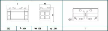 Аккумулятор (EXIDE: EG1101)