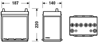 Аккумулятор (EXIDE: EB356A)