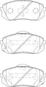 Комплект тормозных колодок (NECTO: FD7405A)