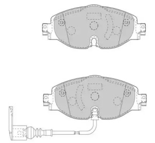 Комплект тормозных колодок (NECTO: FD7544A)