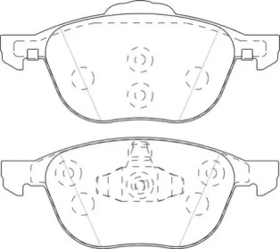 Комплект тормозных колодок (NECTO: FD7490A)