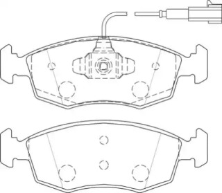 Комплект тормозных колодок (NECTO: FD7512A)