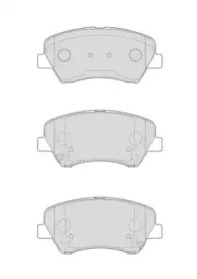 Комплект тормозных колодок (NECTO: FD7609A)