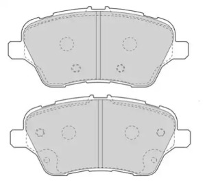 Комплект тормозных колодок (NECTO: FD7608A)