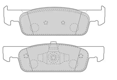 Комплект тормозных колодок (NECTO: FD7611A)